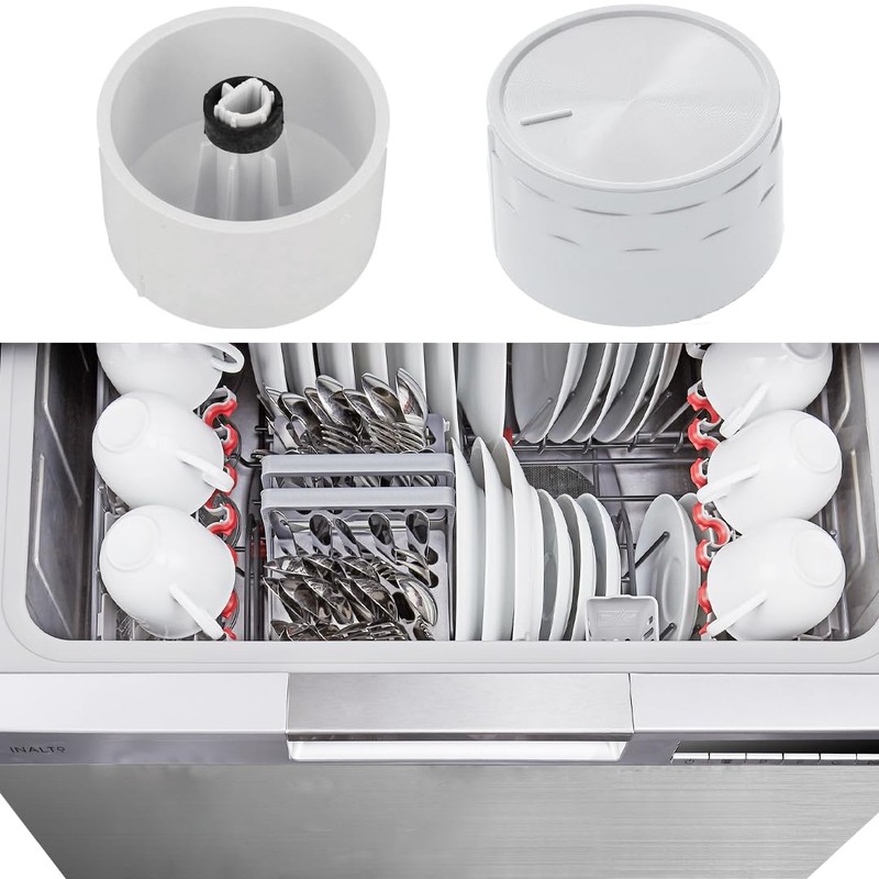 Dishwasher White Programme Control Knob Compatible With Beko Genuine 1769700100