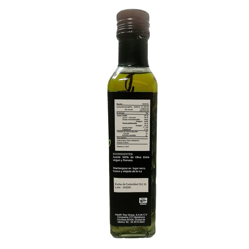 Aceite de Oliva con Ajo y Romero 250 ml Health