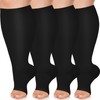 FuelMeFoot Plus Size Compression Socks Wide Calf for Women &