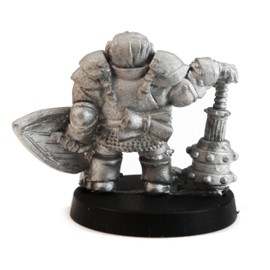Figura en Miniatura de Paladín Enano Stonehaven (para Juegos de Mesa de 28 mm) – Fabricado en Estados Unidos