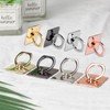 [2 Pack] Square Sparkling Cell Phone Ring Holder Stand,360 Degree