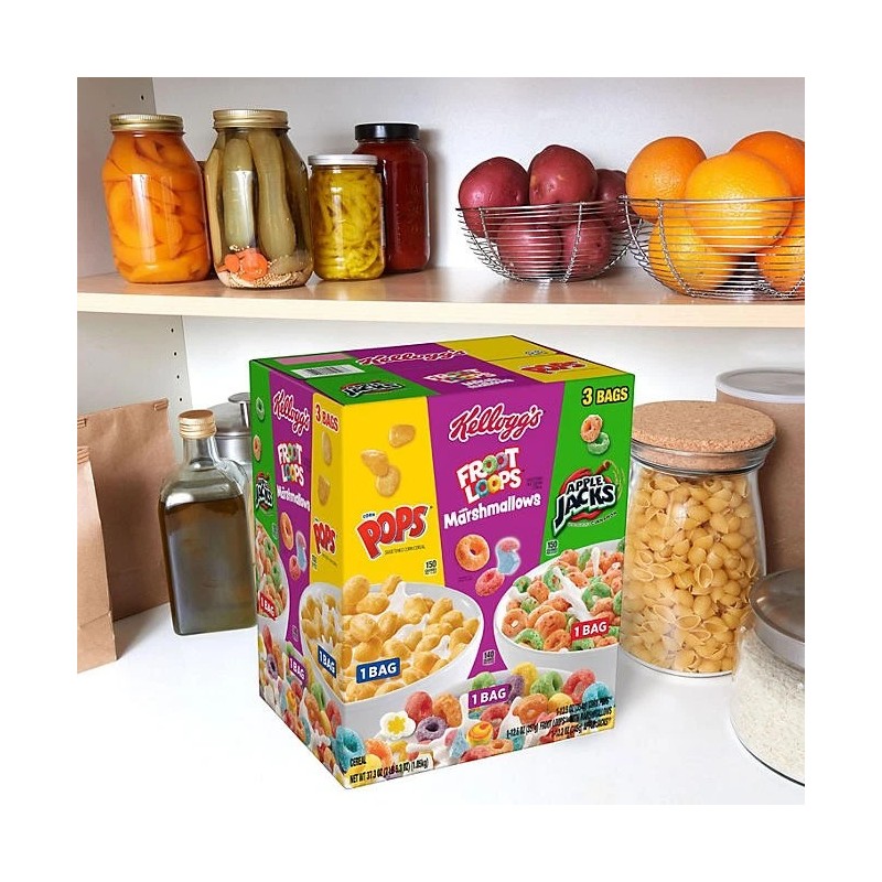 Kellogg's Cereal, Variety Pack 37.3 oz., 3 pk.