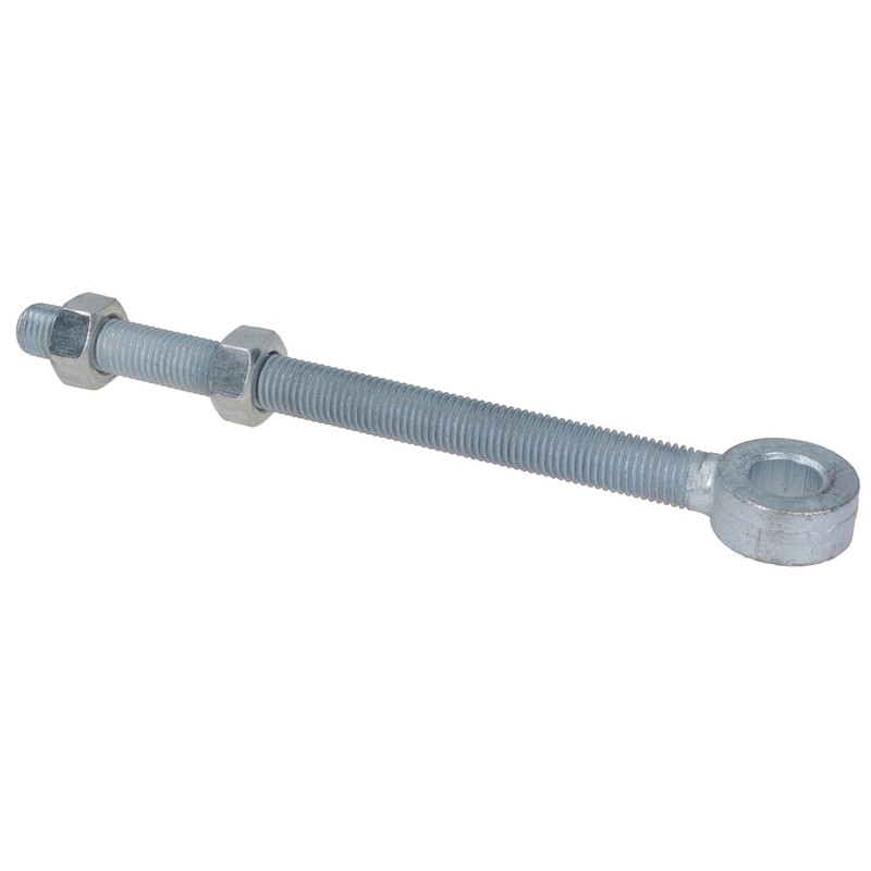 Swing Gate Long Eye Bolts Hinge + Nuts Adjustable Zinc