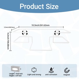 1 Pcs Magnetic Glove Box Holder - Magnetic Tissue Box Holder, Glove Dispenser Wall Mount for Kitchen, Fridge, Office, Workshops - Magnetic Paper Towel Holder