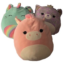 Weighted stuffed animals, Large Round Cat, Cheetah or Pig plushies with 12 lbs, colorful plush buddy, washable, squishy, soft
