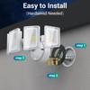 USTELLAR 100W 10000lm Floods Light Outdoor, Switch Controlled LED Security