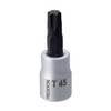 PROXXON Torx Bit Socket, 3/8 Inch, No Messing Hole, T45