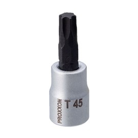 PROXXON Torx Bit Socket, 3/8 Inch, No Messing Hole, T45 No. 83589