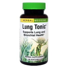 Herbs Etc. Lung Tonic - Lung Supplement for Bronchial Support - Healthy Breathing Support with Mullein, Horehound & Grindelia - 60 Softgels