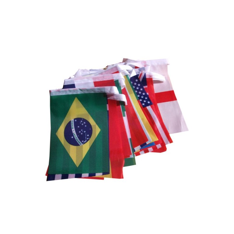 2014 Brazil World Cup Fabric Bunting- All 32 Flags 6