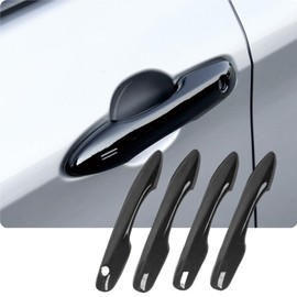 Vinzecle Car Door Exterior Handle Protection Cover Compatible with Camry/Corolla &Venza - Glossy Black