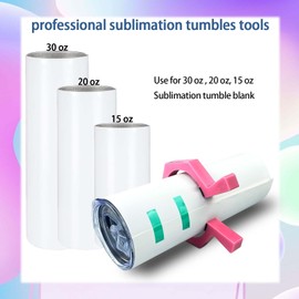 Sublimation Cup Pincher, 20 oz Paper Clip Craft Wrap Price for Thin Straight Cup, Pack of 2 Perfect Cup Sticker Holder Handle Tensioner Tool ABS Sublimation Blank Supplies Kit