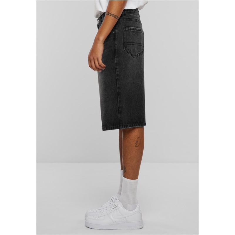 Urban Classics Men's Shorts, Black Washed