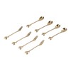 8Pcs Branch Design Coffee Spoon Stainless Steel Fruit Fork Dessert