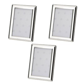 Your castle set of 3 picture frames photo frame arched smooth polished suitable for photos 7 x 5 cm, silver-plated tarnish protected