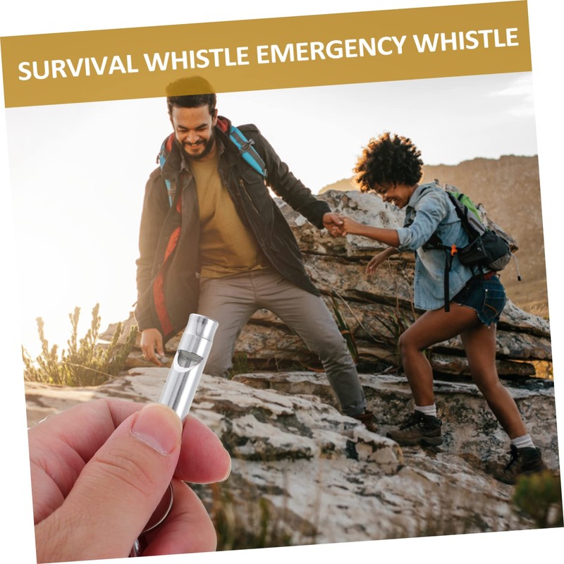 Kisangel Survival Whistle Carabiner Keychain Double Frequency for Emergency Situations