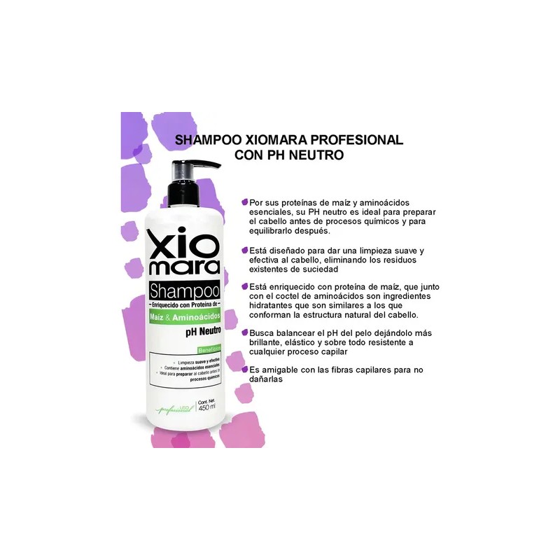 Xiomara Shampoo Proteína De Maíz Y Aminoácidos 450ml