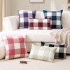 OTOSTAR Set of 2 Classic Buffalo Check Plaid Throw Pillow