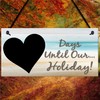 RED OCEAN Chalk Board Holiday Countdown Sign - Days Until