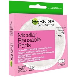 Discos Desmaquillantes Reutilizables Garnier Skin Active EcoPads – 3 unidades de microfibra