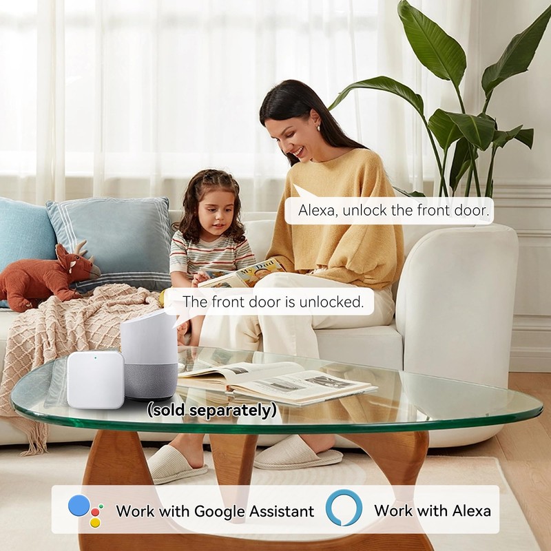 Yosimika Keyless Entry Door Lock with Handle Set,Smart Front Door