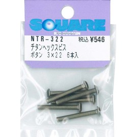 Square titanhekkusunabebisu (6 Pieces) 3 X 22 ntr-90 322 