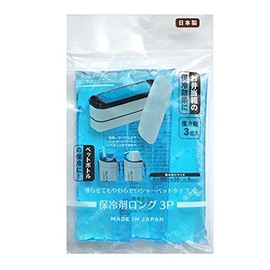 Yamada Chemical Ice Pack, Soft Long Gel Type, 1 Bag, 3 Pieces, Made in Japan, translucent