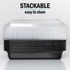 Hyper Mart [10 Pack 1 Compartment BPA Free Reusable Meal