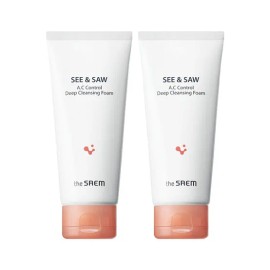 The Saem C&Shoe AC Control Deep Cleansing Foam 120mlx2 (until 27.04.27) / 더샘 씨앤소 에이씨 컨트롤 딥 클렌징폼 120mlx2개 (27.04.27까지)