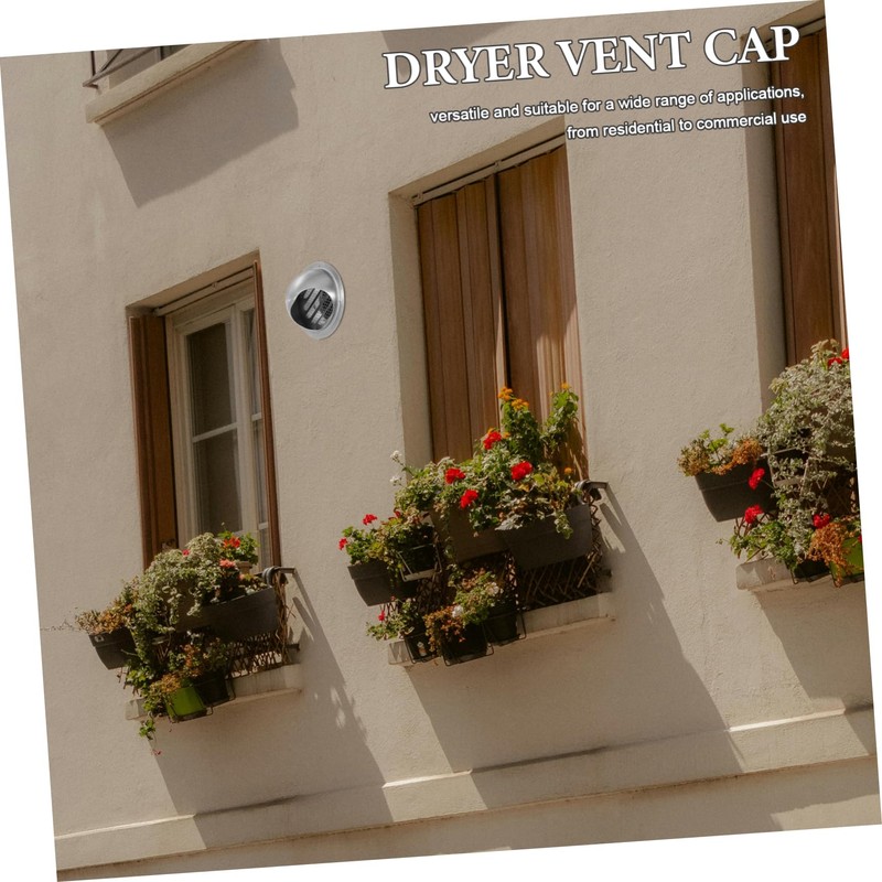 iplusmile Exterior Vent Covers Stainless Steel Dryer Vent Cap Round