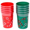 Chef Craft Select Plastic Christmas Cup Set, 10 ounce capacity