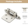 50 Pack 25 Pair Brushed Nickel Cabinet Hinges - 1/2