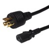 10ft NEMA L6-15P to IEC C13 Power Cable - 14AWG