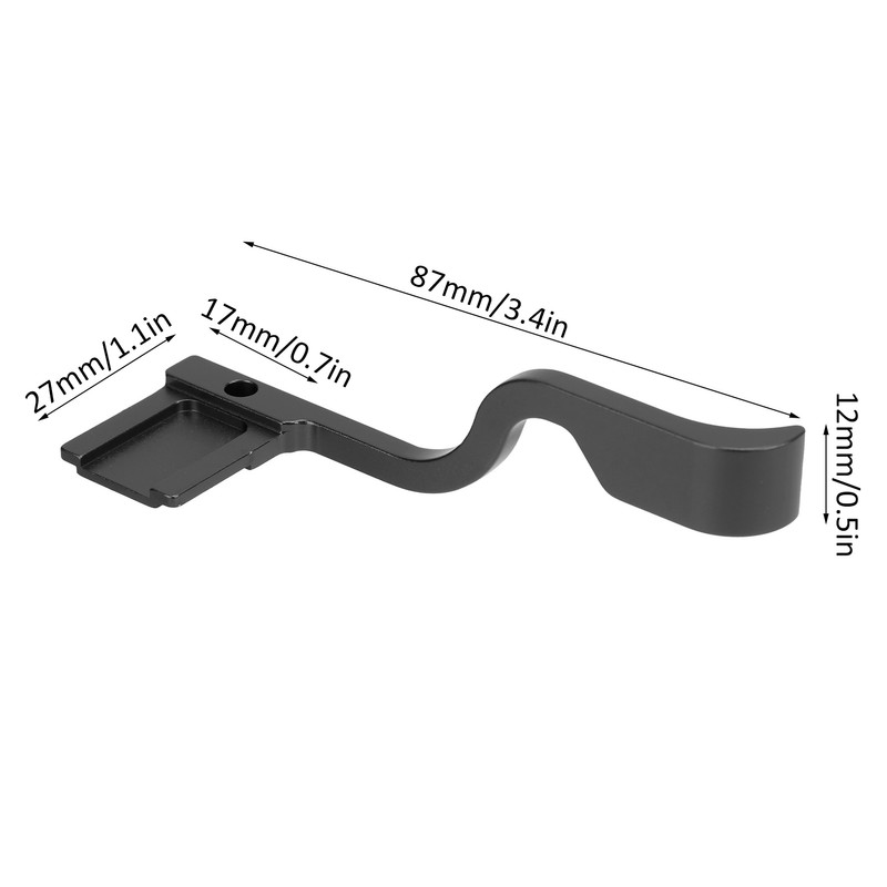 Aluminum Alloy Finger Hot Shoe Thumb Grip Handle Holder for
