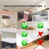 6-Pack Bed Sheet Clips & Fitted Sheet Holders for Corners