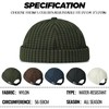 Clape Docker Cap Quick Dry Plaid Brimless Cap Beanie Hat