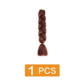 prinfantasy Braid Ponytail Extension with Scrunchie, Natural Synthetic Hair Braids Hair Extensions for Braiding, Long Ponytail Brown Hairpiece for Women, BZ008