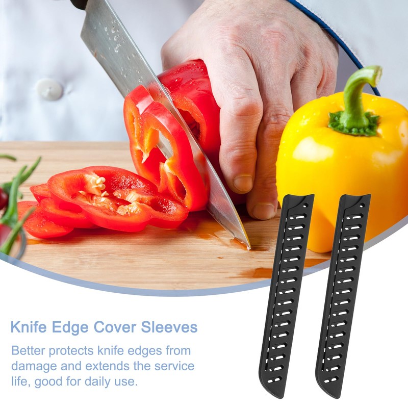uxcell 2Pcs Knife Cover Sleeves Blade Edge Guards for 8"