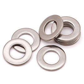 5/8" inch (17mm ID x 34mm OD) Stainless Steel Flat Washer, 304 Stainless Steel inch (18-8), 25 Qty