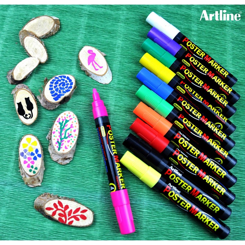 Artline Poster Markers - 30 mm Tip, Red