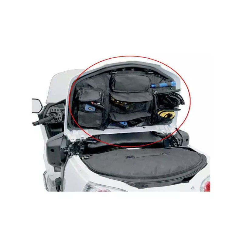 Trichtu Mount Moto Black Rear Trunk Lid Organizer Tool Bag