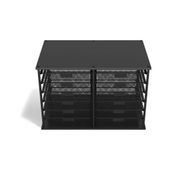 TRU RED 12-Compartment Wire Mesh File Organizer, Matte Black, 2/Pack (TR57535-CCVS)