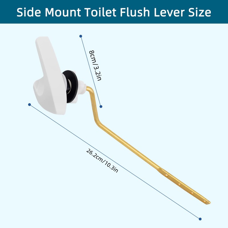 Hygie Rinse 2Pack Universal Side Mount Toilet Handle Replacement Kit