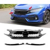 CABOHON Front Bumper Upper Grille For 2016-2018 Honda Civic Glossy