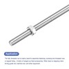 sourcing map 5Pack M4 x 300mm Fully Threaded Rod with