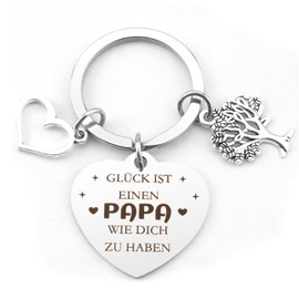Gift Dad Christmas, Gifts for Dad, Dad Gift Birthday, Gift Father's Day, Secret Santa Gifts for 5 Euros, Father's Day Gift for Dad from Baby, Expectant Dad Gift, Keyring Dad, 色