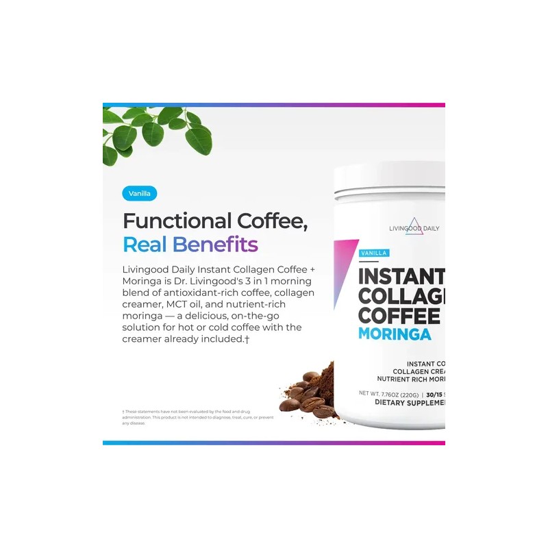Livingood Daily Café Instantáneo Livingood Con Colágeno 340