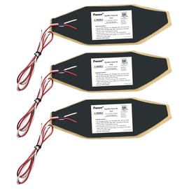 Facon 3" x 8" RV Elbow Pipe Heater Pad, Work for 1-1/2" Elbow Pipe, 3Packs 12V Tank Heater Pad, for RV, Camper, Travel Trailer and Motorhome, DC 12Volts-13.5Volts