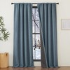 NICETOWN Faux Linen 100% Full Blackout Curtains 84 inch Length