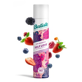 Batiste Shampoo en Seco Self Love con Frutos Rojos 200 ml. Refresca el Pelo Sin Usar Agua, Absorbe el Exceso de Grasa, Brinda Volumen y Textura, Neutraliza Olores. Ahorra Tiempo y Agua